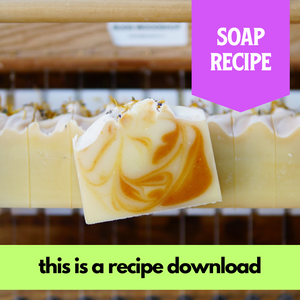 Lavender Lemongrass Soap Recipe, Beginner Friendly (RECIPE ONLY!)