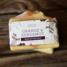Load image into Gallery viewer, Orange & Bergamot, Shea Butter and Goat Milk Soap