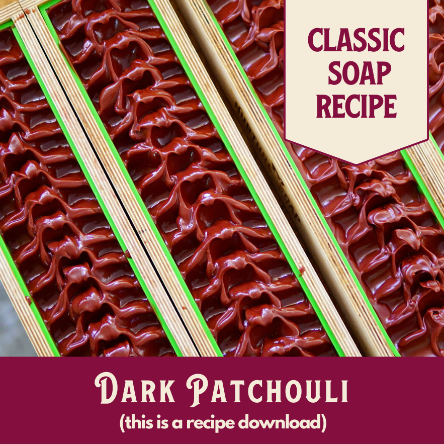 Dark Patchouli, Main Product Line Soap Recipe, Beginner-Friendly (RECIPE ONLY!)