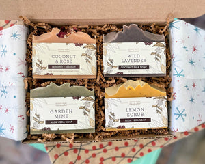 Artisan Soap Gift Box - Set of Four Artisan Soaps