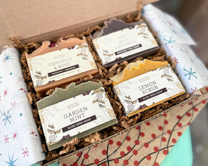 Artisan Soap Gift Box - Set of Four Artisan Soaps