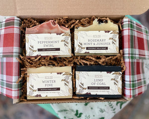 Holiday Soap Gift Box - Set of Four Holiday Soaps