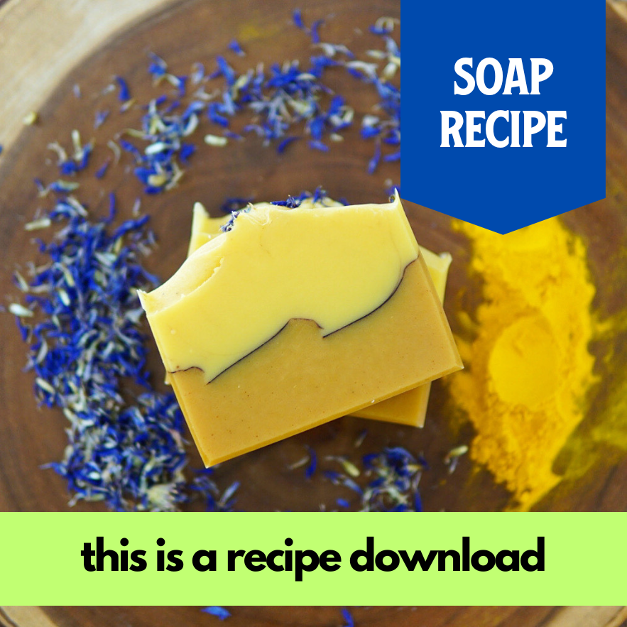Turmeric Orange Clove Soap Recipe, Intermediate/Advanced (RECIPE ONLY!)