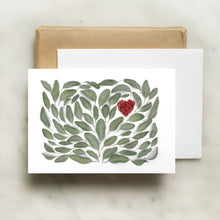 Load image into Gallery viewer, Eucalyptus Heart Greeting Card
