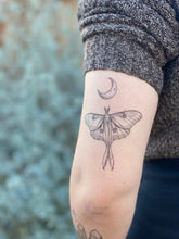 Load image into Gallery viewer, Luna Moth Temporary Tattoo, 2 Pack
