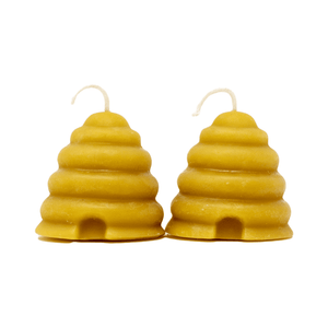 100% Pure Beeswax Mini Skep Votive Candles