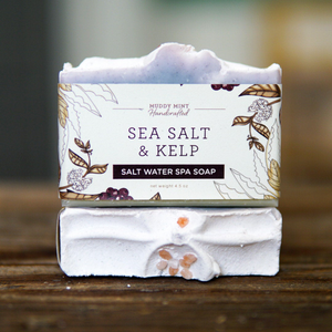 Sea Salt & Kelp Soap, Lavender + Peppermint