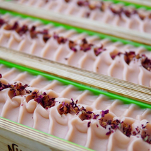 Load image into Gallery viewer, Coconut &amp; Rose Soap, Bergamot + Geranium, Natural, Palm Free, Vegan
