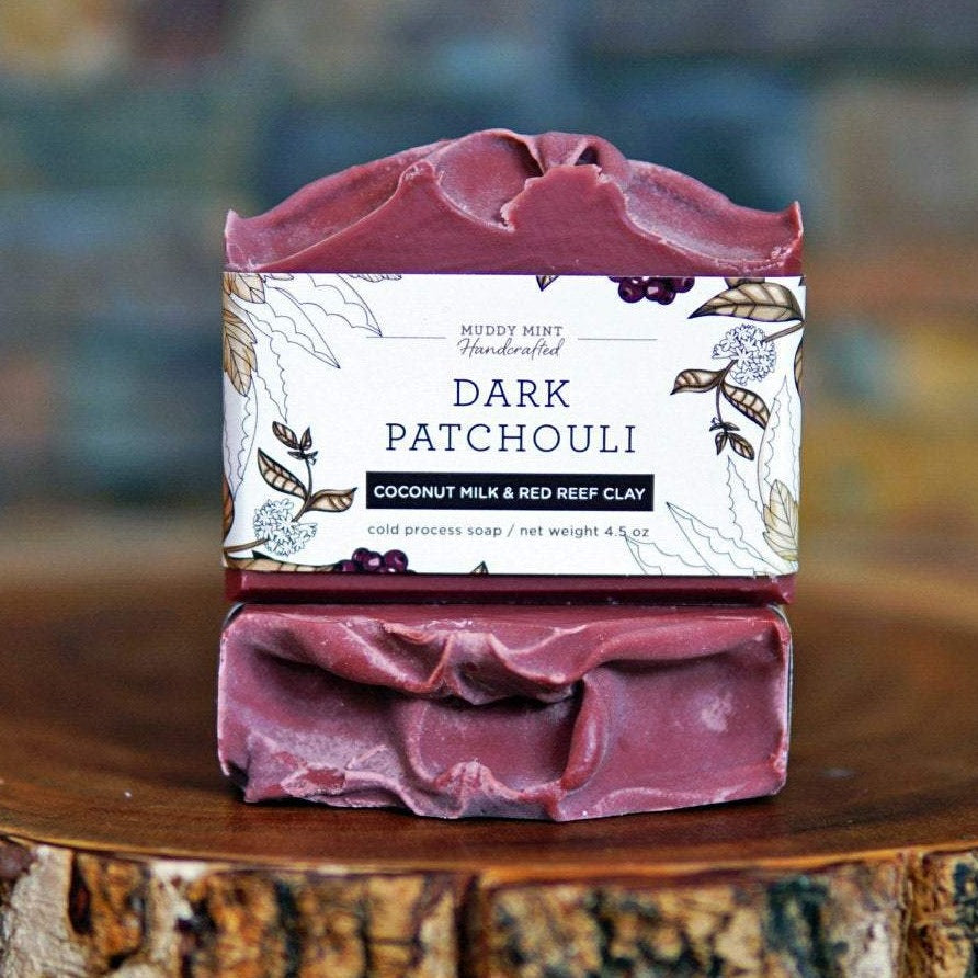 Dark Patchouli Soap with Coconut Milk: Natural, Palm Free, Vegan